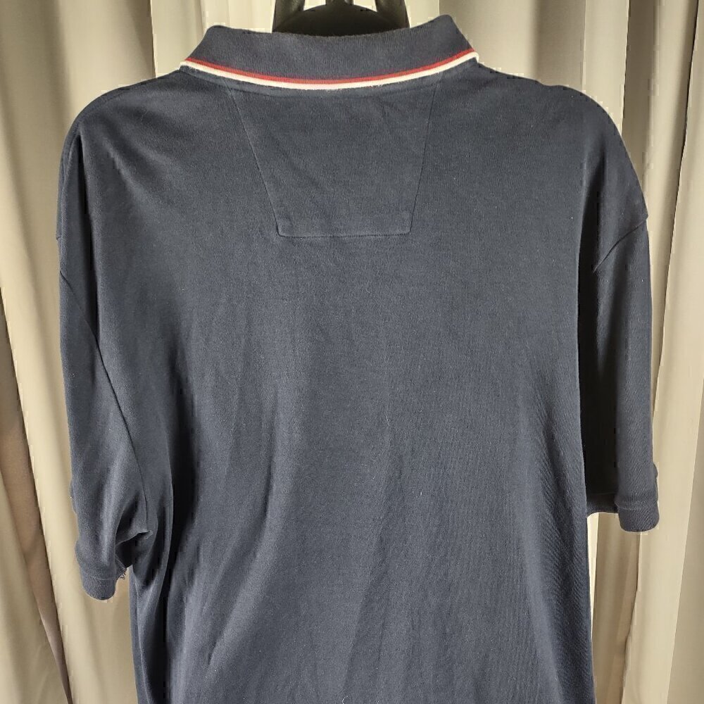 Nautica Men's 100% Cotton Blue 2 Button Short Sleeve Polo Pullover Shirt Size XL - Picture 4 of 10